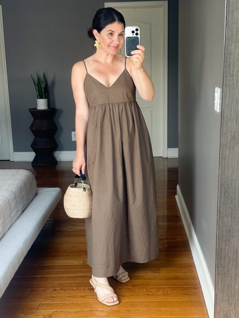 NWOT Jenni Kayne Cove Dress Brown S